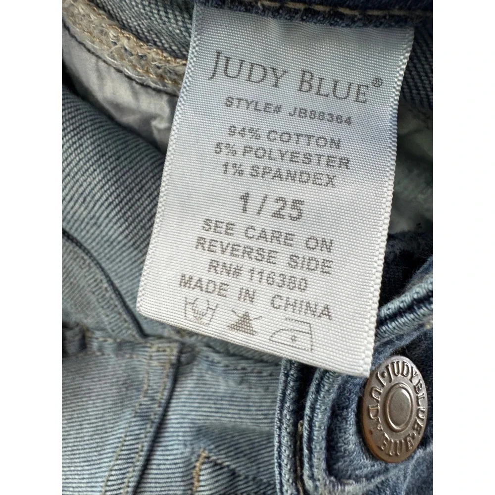 Judy Blue High Rise Skinny Jeans Medium Wash JB88364 Womens Size 1/25